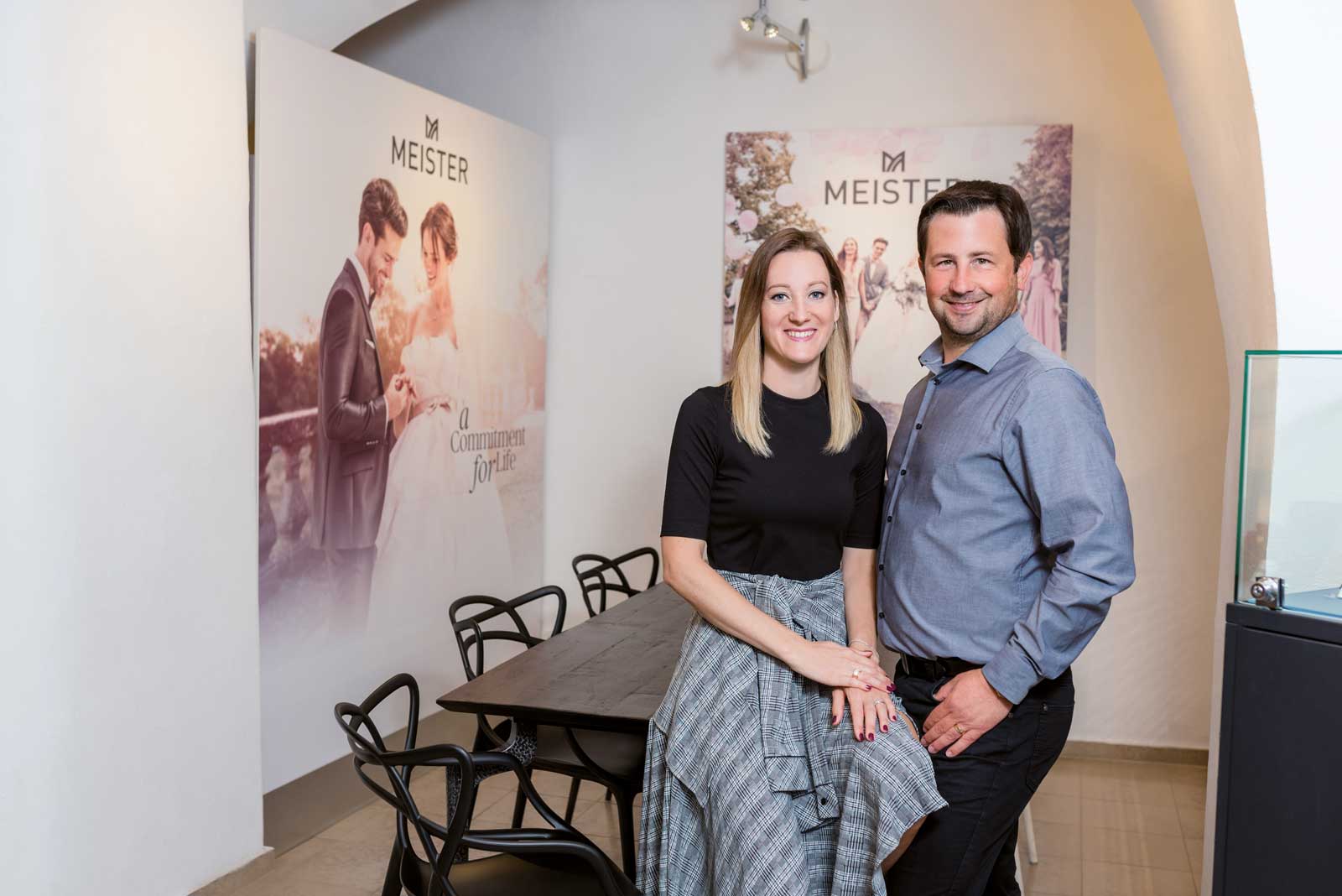 Heidrun und Dominic Bollinger von Juwelier Egrtzberger. (Foto: Petra Homeier)